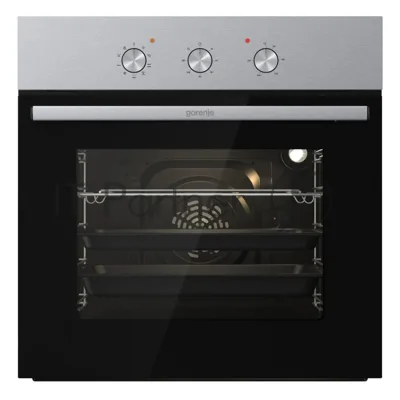 Встраиваемый духовой шкаф электрический Gorenje BO6727E03NX, черный/серебристый