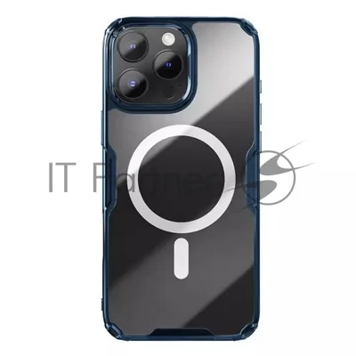 Чехол Nature TPU Pro Magnetic Case, синий, (AP IP16 Pro Max)