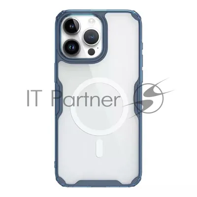 Чехол Nature TPU Pro Magnetic Case, синий, (AP IP15 Pro Max)
