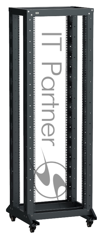 Стойка двухрамная ITK Linea LF05-42U66-2RM 42U 600 мм X 600 мм 700 кг черный
