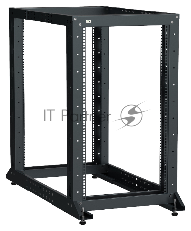 Стойка двухрамная ITK Linea LF05-24U61-2GM 24U 600 мм X 1000 мм 700 кг черный
