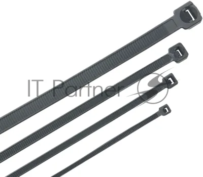 Стяжка пластиковая ITK HKB-W48-L200 200x4.8 мм (упак:100 шт) полиамид внешний (-25/+75) черный