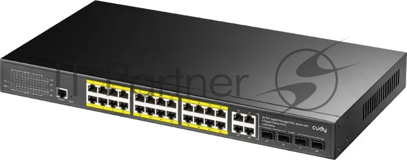 Коммутатор Cudy GS2028PS4-300W, 24×1 Гбит/с, 4×1 Гбит/с SFP