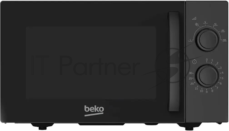 Микроволновая печь Beko SOLO MOF23300B черный, 23 л, 900 Вт, переключатели - поворотный механизм