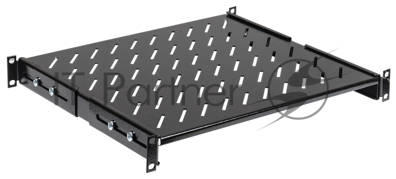 Полка стационарная ITK FS05-600PI-R 1U нагр.:100кг. 19" 600мм черный (упак.:1шт)