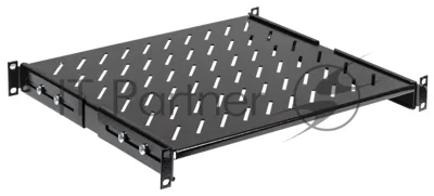 Полка стационарная ITK FS05-600PI-R 1U нагр.:100кг. 19" 600мм черный (упак.:1шт)