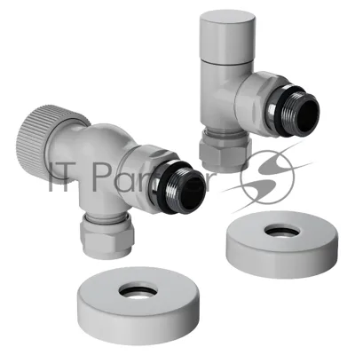 Набор термостатический осевой Royal Thermo Design Pro 15мм М30х1,5 (белый)