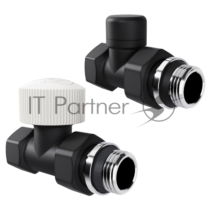 Набор термостатический прямой Royal Thermo Design 1/2"М30х1,5 черный