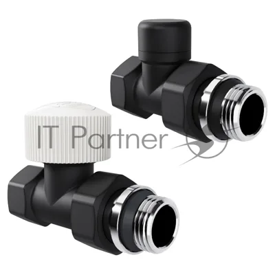 Набор термостатический прямой Royal Thermo Design 1/2"М30х1,5 черный