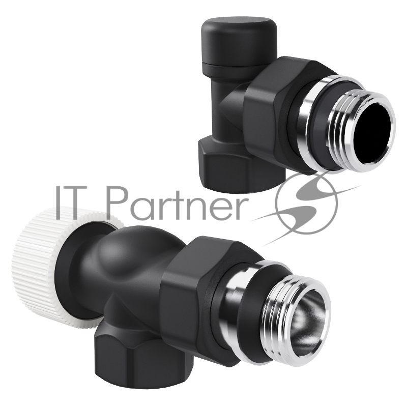 Набор термостатический осевой Royal Thermo Design 1/2"М30х1,5 черный