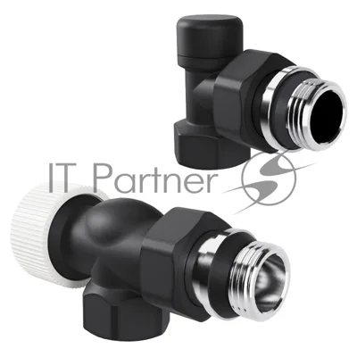 Набор термостатический осевой Royal Thermo Design 1/2"М30х1,5 черный