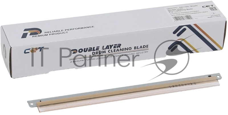 Ракель CET (Wiper Blade) для Kyocera ECOSYS P2235dn/P2040dn/M2135dn/2735dw/M2040dn (двухслойный) (DK-1150-Blade)
