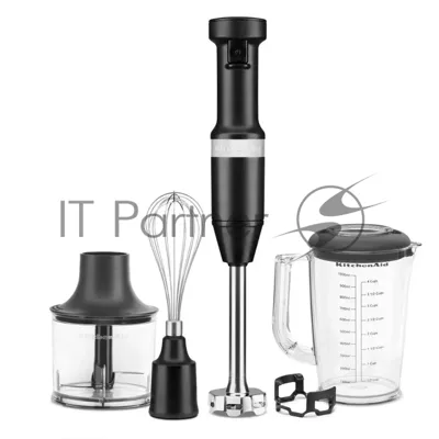 Блендер погружной KitchenAid 5KHBV83EBM с аксессуарами, матовый черный