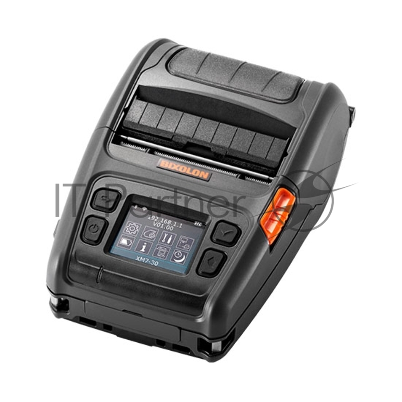 Принтер этикеток мобильный Bixolon XM7-30, 203 dpi, 127 мм/сек, USB, RS-232 (COM порт, Serial), Bluetooth, черный