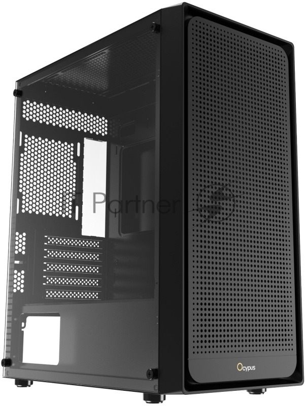 Компьютерный корпус Ocypus Gaммa C50 без БП черный (Gaммa-C50-BKG000XX-GL)