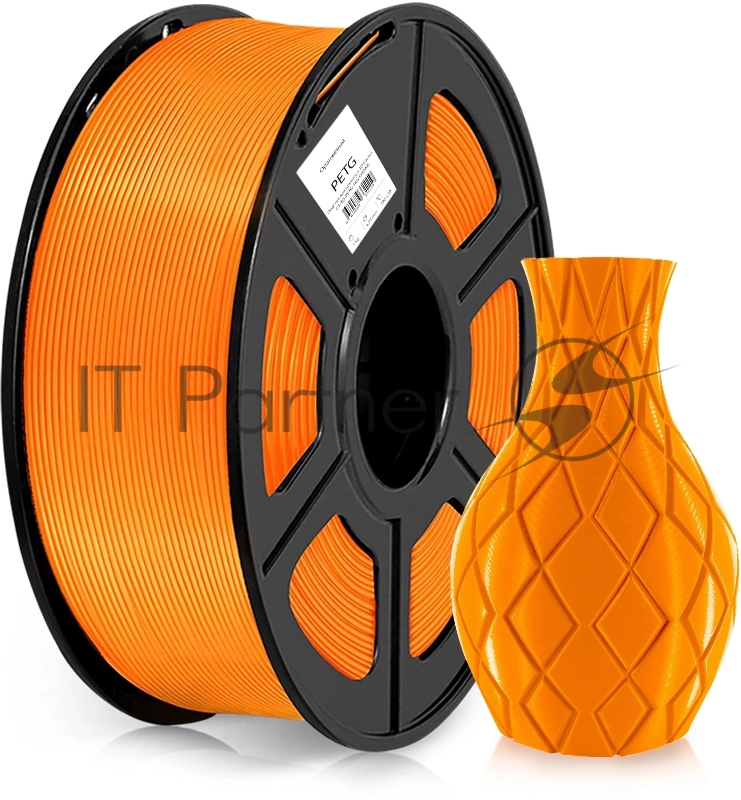 Пластик для принтера 3D Cactus CS-3D-PETG-1KG-ORANGE PETG d1.75мм 1кг 1цв.