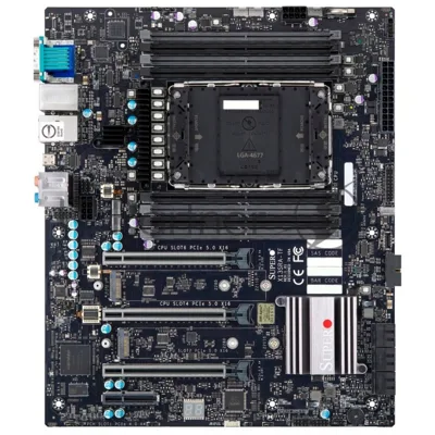 Материнская плата Supermicro MBD-X13SRA-TF-B, LGA 4677, Intel W790, 8xDDR5, 6xSATA, 2xM.2, 4xPCIe 5.0 x16, 1x10Gb LAN, 1x1Gb LAN, 6xUSB, 7.1, CEB