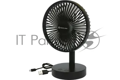 Вентилятор Neoclima RDF-600 черный, настольный, 6 Вт, 3 скорости, 14.4 см