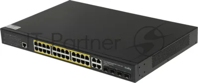 Коммутатор Cudy GS2028PS4-400W, 24×1 Гбит/с, 4×1 Гбит/с Combo (RJ-45/SFP)