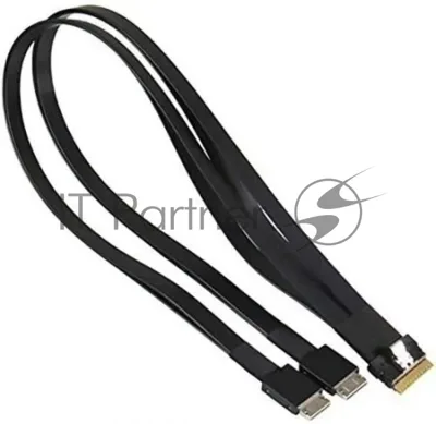 Кабель SuperMicro CBL-SAST-1261-100, Slimline x8 (STR) to 2x Slimline x4 (STR),60/60CM,100 O