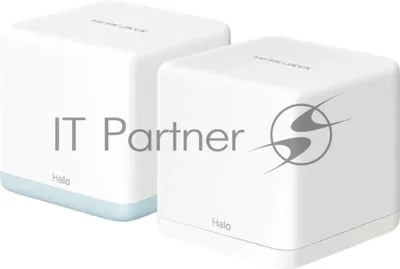Mesh Wi-Fi система Mercusys Halo H32G(2-pack) AC1200, до 300 Мбит/с на 2,4 ГГц + до 867 Мбит/с на 5 ГГц, комплект 2 шт