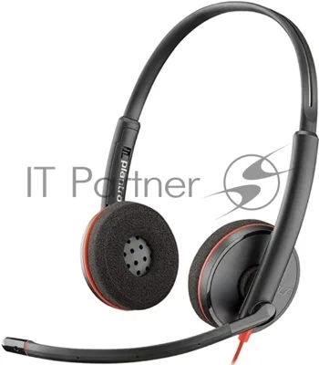 Гарнитура Plantronics Blackwire 3225 чёрный, проводная, USB/3.5 мм