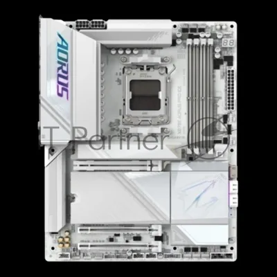 Материнская плата Gigabyte X870E AORUS PRO ICE, AM5, AMD X870E, 4xDDR5, 4xSATA, 4xM.2, 1xPCIe 5.0 x16, 1xPCIe 4.0 x4, 1xPCIe 3.0 x4, HDMI, 1x2.5Gb LAN, USB Type-C, 2x3.5 мм, 7.1, ATX