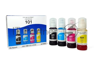 Чернила NVPrint 101 для принтеров Epson, набор 4 цвета по 100 мл совместимые