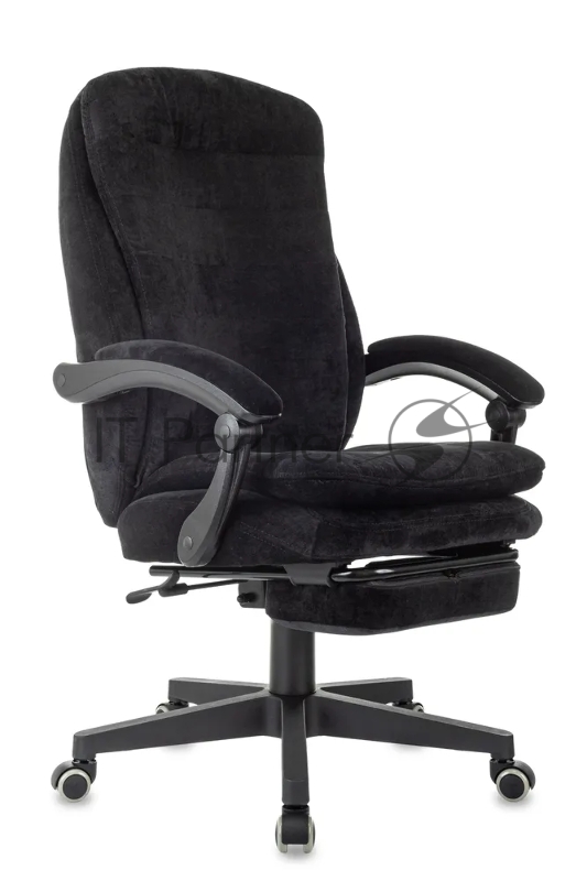 Кресло Бюрократ T-9950MSG-F/BLACK-PU черный, экокожа