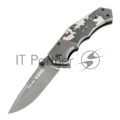 Нож складной Denzel, многоцелевой, системы Liner-Lock, с накладкой G10 на эргономичной рукоятке 79209