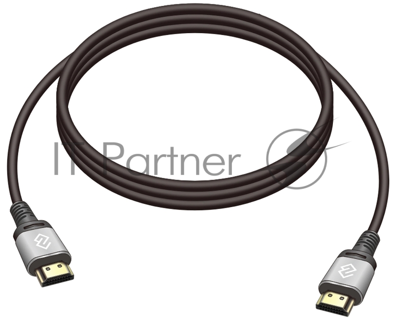 Кабель аудио-видео Digma HDMI (m)/HDMI (m) 2м. позолоч.конт. черный (D-HDMI-V2.0-2M)