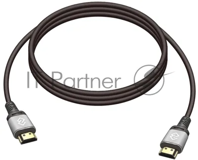 Кабель аудио-видео Digma HDMI (m)/HDMI (m) 2м. позолоч.конт. черный (D-HDMI-V2.0-2M)