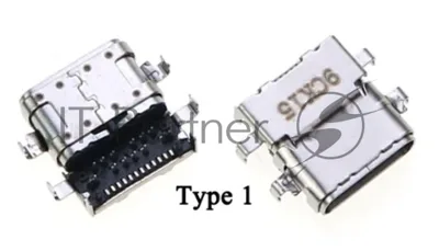 Разъем USB TYPE-C для ноутбука Lenovo ThinkPad E480 E485 E580 E585 R480 E590 VER-1 (9CK15)