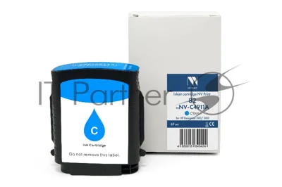 Картридж струйный NVPrint 82 (NV- C4911A) Cyan для HP DesignJet 500/800 (69 мл) совместимый