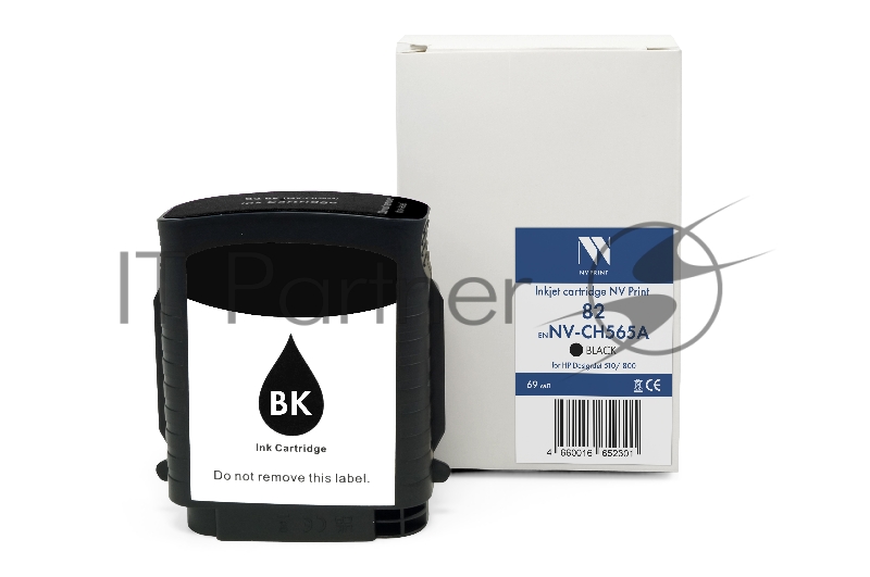 Картридж струйный NVPrint 82 (NV-CH565A) Black для HP DesignJet 510/800 (69 мл)