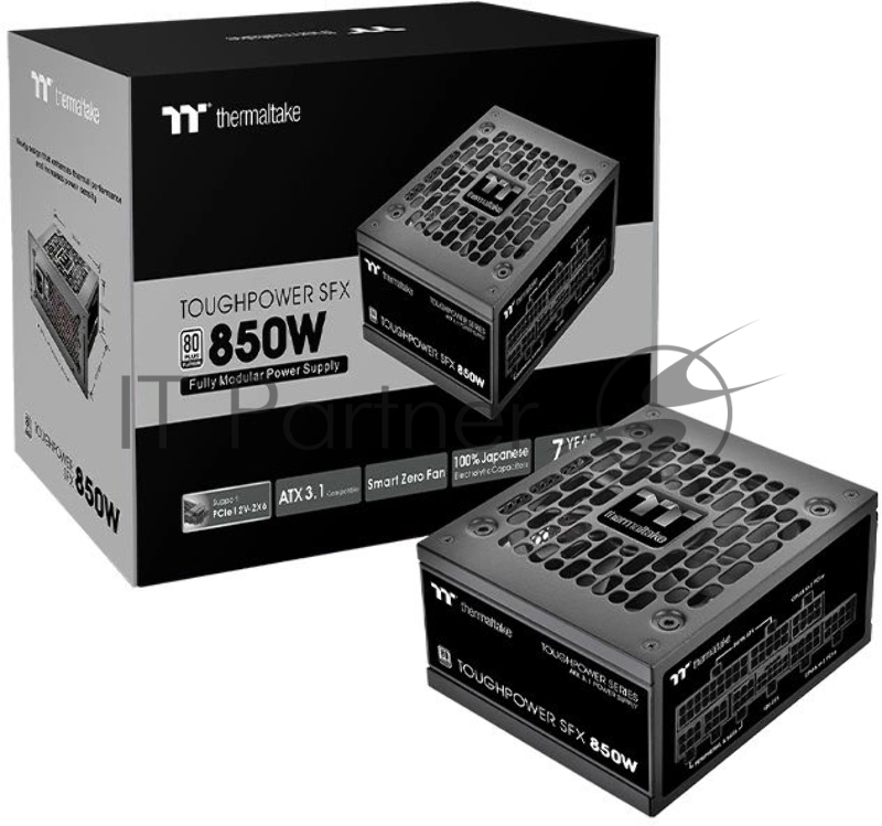 Блок питания Thermaltake Toughpower SFX 850W Platinum, 850Вт, 80+ Platinum, 90мм, модульный, черный