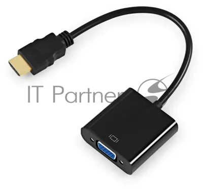 Переходник KingPrice KP-HDMI(m)-VGA(f) HDMI (m) VGA (f) 0.1м черный