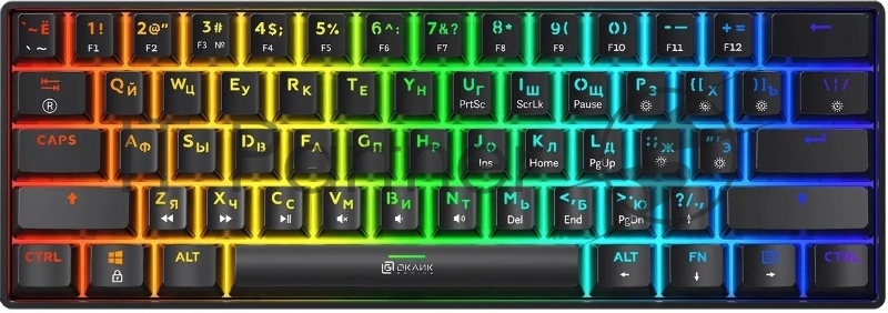 Клавиатура Oklick K713X проводная, USB Type-A, чёрный