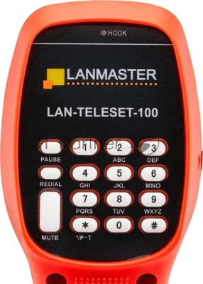 Трубка телефонная Lanmaster LAN-TELESET-100 для тестирования красный