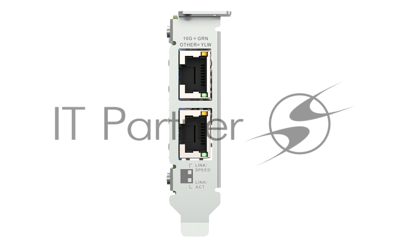 Сетевая карта QNAP QXG-10G2T Dual-port BASET 10GbE network expansion card; low-profile form factor; PCIe Gen3 x4
