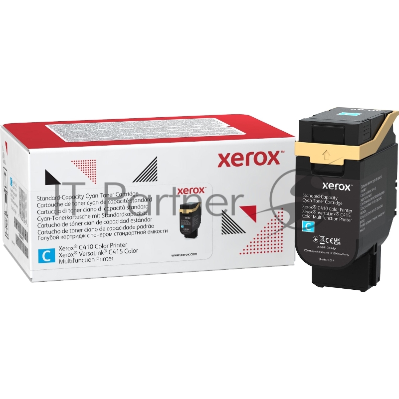 Картридж лазерный стандартный, синий Xerox VLC410/415 (2000 страниц)/Cyan Standard Capacity Toner Cartridge, Xerox VLC410/415 (2,000 Pages)
