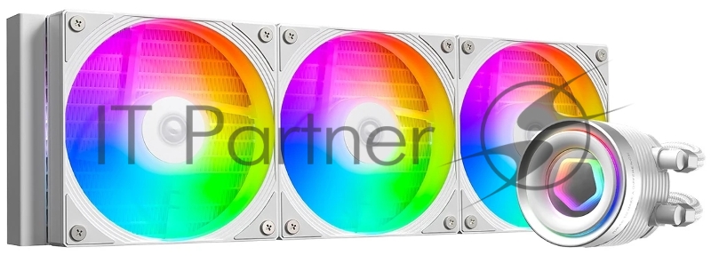 Система жидкостного охлаждения ID-Cooling FX360 Inf ARGb белый 120мм алюминий+медь 2000rpm 27.2db 4-pin 350W