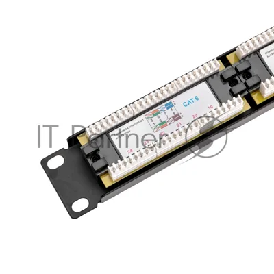 Панель коммутационная Rexant 19" PRO, 1U, 24 порта, UTP, RJ-45, CAT 6