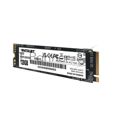 Накопитель SSD Patriot P320, 128Gb, PCIe 3.0 x4, M.2 2280, NVMe, R/W 1600/1000