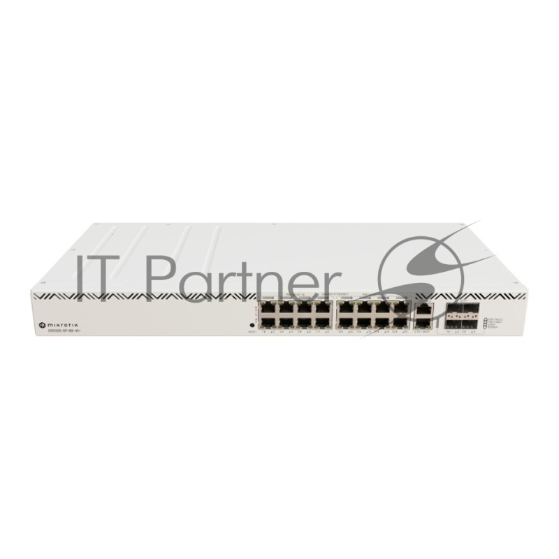 Коммутатор MikroTik CRS320-8P-8B-4S+RM, 16×1 Гбит/с PoE, 4×10G SFP+, управляемый