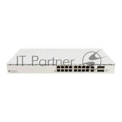 Коммутатор MikroTik CRS320-8P-8B-4S+RM, 16×1 Гбит/с PoE, 4×10G SFP+, управляемый