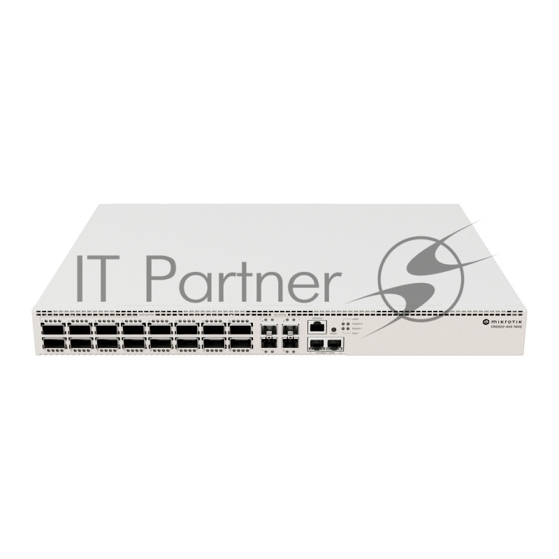 Коммутатор MikroTik CRS520-4XS-16XQ-RM, 2×10 Гбит/с + 4×25 Гбит/с SFP28 + 16×100 Гбит/с QSFP28, управляемый