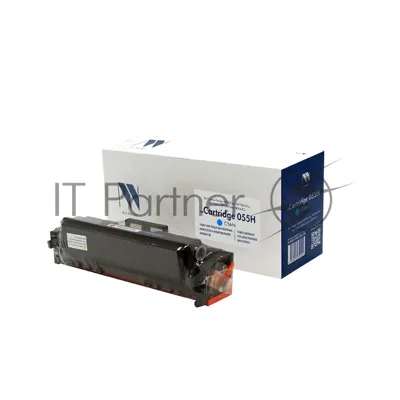 Картридж лазерный NVPrint совместимый NV-055H Голубой (БЕЗ ЧИПА) для Canon i-Sensys MF742Cdw/MF744Cdw/MF746Cx/LBP663Cdw/LBP664Cx (5900k)