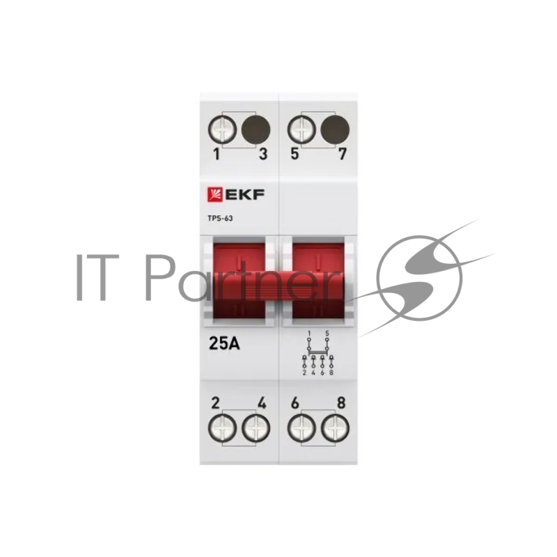 Переключатель трехпозиционный ТПС-63 2P 25А PROxima EKF TPS225