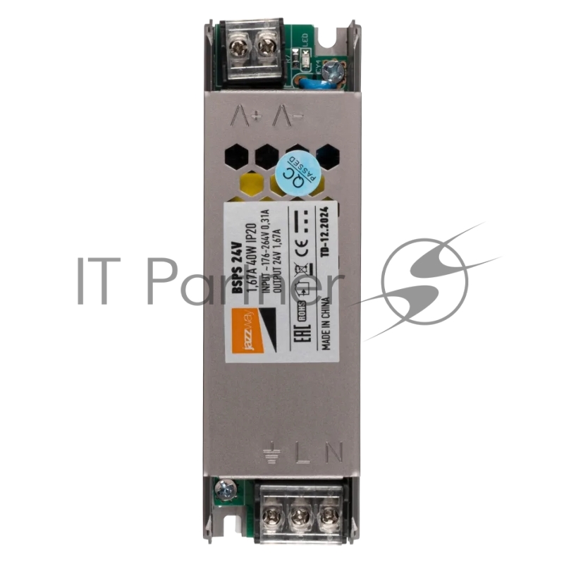 Блок питания для светодиодной ленты JazzWay 40Вт 1.67А 24В IP20 BSPS метал. Pro